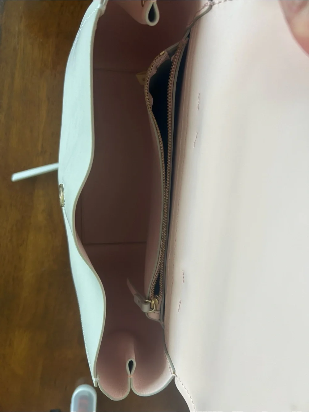 Kate Spade Somerville Light Grey Leather Backpack